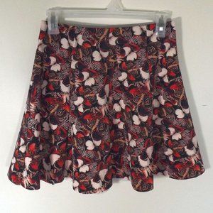 Forever 21 Black Floral Skirt Size S